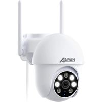ANRAN 5MP Caméra de surveillance WIFI extérieure intérieure pivot à 355° Audio bidirectionnel-P3