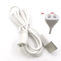 Câble photo,2pin Pour Adulte Rechargeable Jouets DC Vibrateur Magnétique Câble Cordon D'alimentation USB - 2pin 6mm-0.8 m