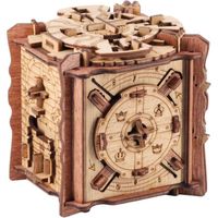 Cluebox - L’épreuve de Camelot - Puzzle Escape Room Jeu - Puzzle 3D - Boite en Bois - Cadeau Homme Original - Casse-tête mécanique