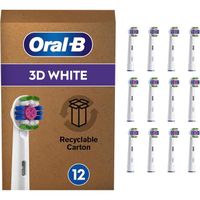 Brossettes de Rechange Oral-B 3D White - Pack de 12