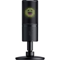 Razer Seiren Emote - USB Streaming Condenser Microphone (Microphone Streaming, Compact avec Support de Choc, directivite supe