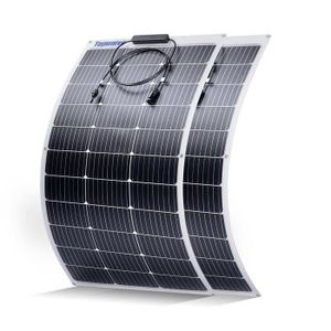 KIT PHOTOVOLTAIQUE Lot de 2 panneaux solaires flexibles monocristalli