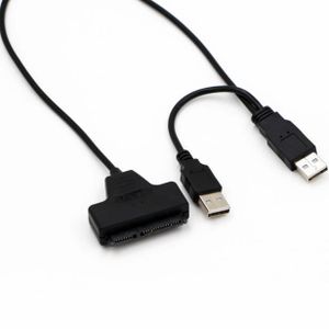 Adaptateur USB 2.0 vers SATA pour disque dur 2,5 pouces - CUQUE - Cdiscount  Téléphonie