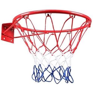 PANIER DE BASKET-BALL Basket Basketball Hoop 45 CM Diamètre Mural Panier De Basket Et Filets Vis Hoop Anneau Rim avec Le Réseau Sport Jouets [457]