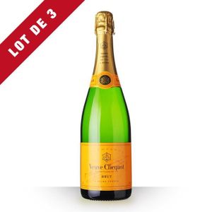 CHAMPAGNE 3X Veuve Clicquot Brut 75cl - Champagne