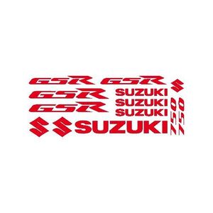 DÉCORATION VÉHICULE Stickers Suzuki Gsr 750 Ref: MOTO-139 Rouge
