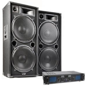 Enceinte sono active ibiza sound xtk8a-mkii large bande 8-20cm - 200w