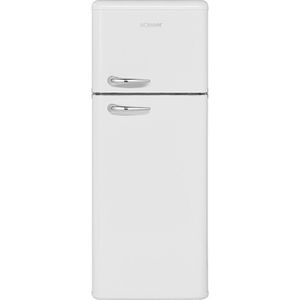RÉFRIGÉRATEUR CLASSIQUE Réfrigérateur et congélateur 208L retro blanc DTR 