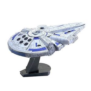 FIGURINE - PERSONNAGE fascinations ICONX Star Wars Solo Landos Millennium Falcon 3D Metal Model Kit