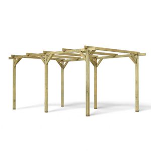 CARPORT Carport en bois Forest Style - Henri - 1 voiture - 301x524x257 cm - Autoclave classe III