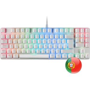 CLAVIER D'ORDINATEUR Mars Gaming MKREVOPRO Blanc - Clavier Mécanique Ga