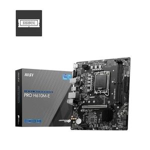 CARTE MÈRE MSI Pro H610M-E, Intel H610 Mainboard - Sockel 170