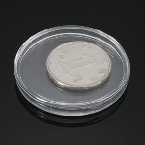 100 Capsules pour Monnaie Lorcoo Capsules de Monnaie Ronde Cas de Pièce de Monnaie en Plastique 30 Mmm 