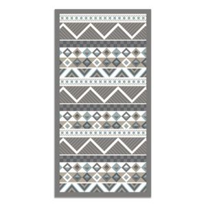 Tapis Adaptable Noir//gris Tapis vinyle hydraulique 120 x 60 cm Tapis pour Enfant Tapis Cuisine Tapis de Salle /à Manger antid/érapant Caoutchouc /éponge et Sol PVC Tapis Chambre