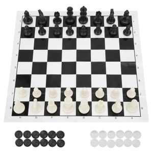JEU SOCIÉTÉ - PLATEAU SALUTUYA Jeu d'échecs 2 en 1 Ensemble de Jeux de S