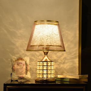 LAMPE A POSER Gold Style 2 Lampe de Table en cristal dorée au Style européen design luxueux idéal comme cadeau de mariage luminaire,LAMPE A POSER