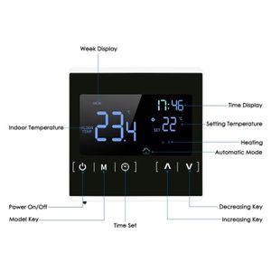 THERMOSTAT D'AMBIANCE Thermostat programmable à la maison Thermostat pro