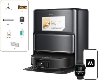 Kit D'accessoires Pour Aspirateur MOVA Z60 Ultra Roller Avec Brosses Et