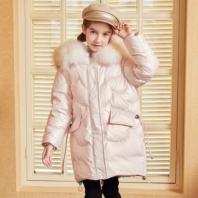 Doudoune Fille Enfant Mi-Longue Chic Epais Chaude Hiver avec Capuche de 6 à  16 ans - Rose Rose - Cdiscount Prêt-à-Porter