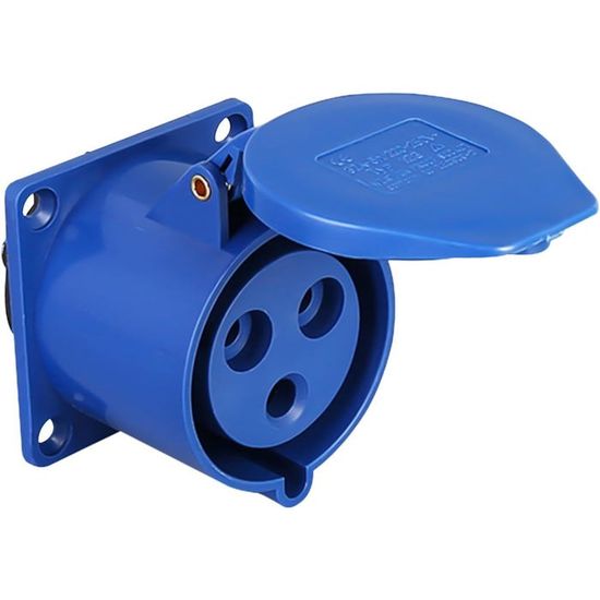 Prise Industrielle 32A 3 Broches Bleue - Ensemble Mâle/femelle Pour Montage En Surface - Connexion électrique Robuste