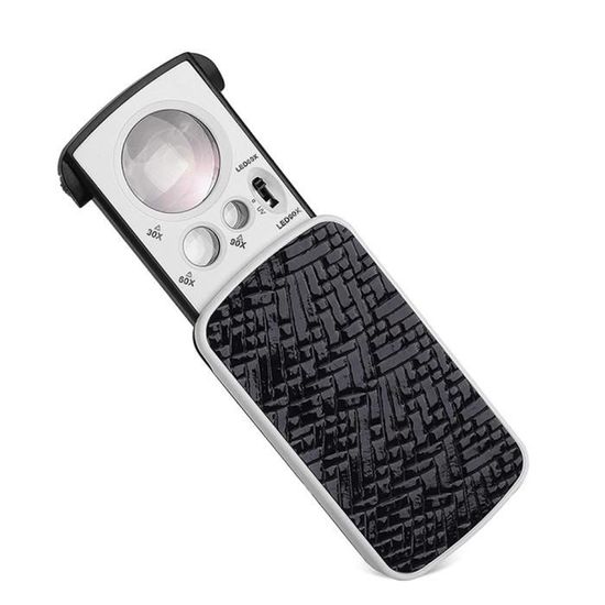 Loupe à Main 30x Avec LED Et Lumière UV – Idéale Pour Bijoux, Diamants, Identification – Modèle De Luxe