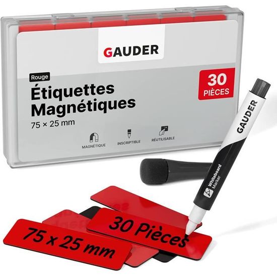 Étiquettes Magnétiques Effaçables Pour Réfrigérateur - 16 Pièces Réutilisables En EVA | Organisation Maison, Bureau, École