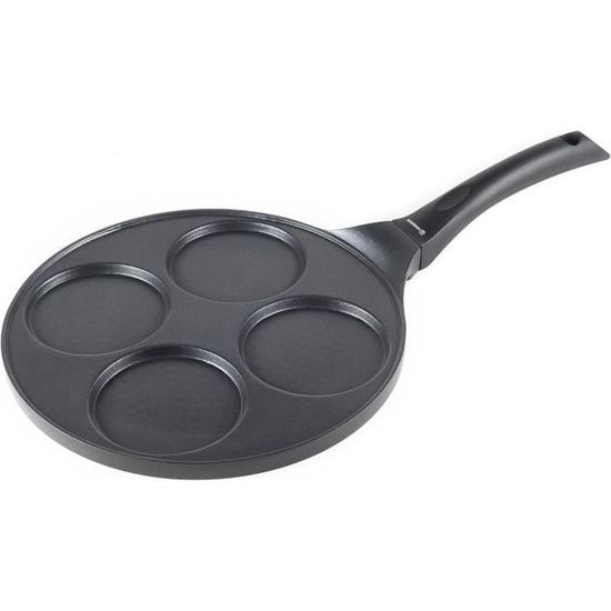 Poêle à Pancakes 7 Trous Amalindo - Antiadhésive Induction - Parfaite Pour Crêpes Et œufs Au Plat