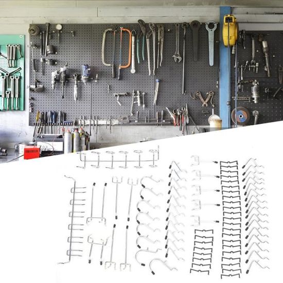 Cikonielf Porte-outils de rangement mural pour tournevis, crochet de  rangement pour outils de garage et d'atelier - Cdiscount Bricolage