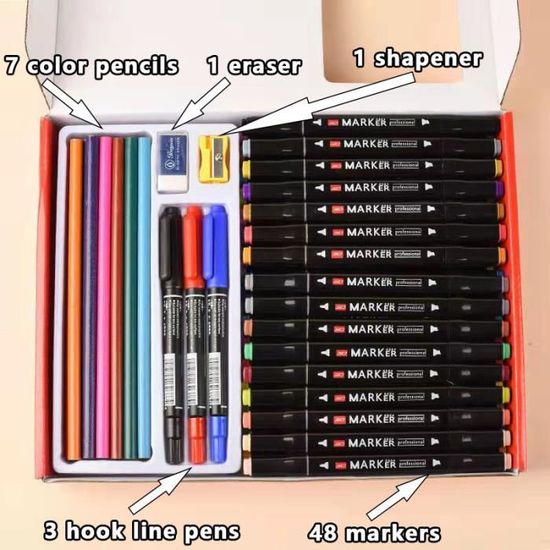 Lot De 27 Crayons De Couture à Craie - Marqueurs Tissu Rouge Bleu Blanc Pour Tailleurs Et DIY - Taille 12 Cm - 11