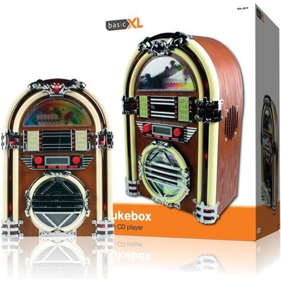 Basicxl Jukebox Bxl-Jb10 - Lecteur Cd Radio Fm Des