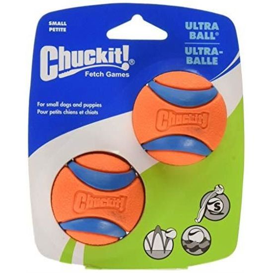 Chuckit Ultra Ball Jouet pour Chien Adulte, 2 Pièces Taille S 17020