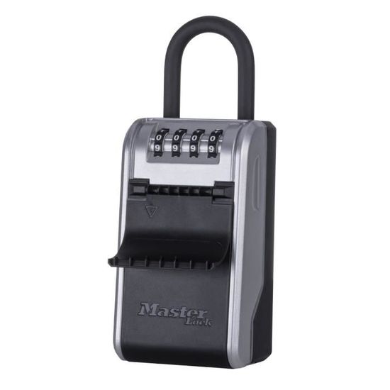 MASTER LOCK - Boîte a clé extérieure à anse rigide - Nouveau design - Large Capacité - Haute Sécurité - 19.6 x 7.6 x 5.6 cm