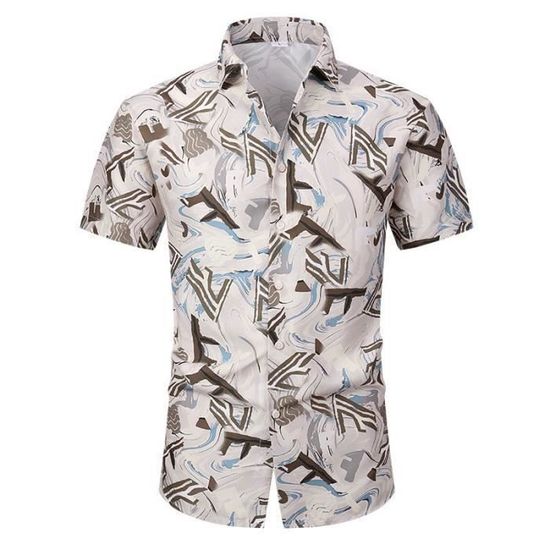 Chemise Hawaienne - CHEMISE - Grande Taille - Manches Courtes - Imprimé