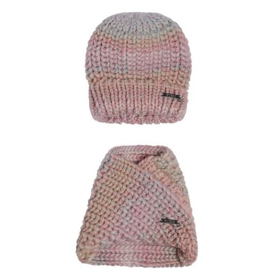 Bonnet Et écharpe 2 En 1 Enfant Fille - Coton Chaud - Taille 2 à 10 Ans - Tour De Cou Et Bonnet Assortis - 5