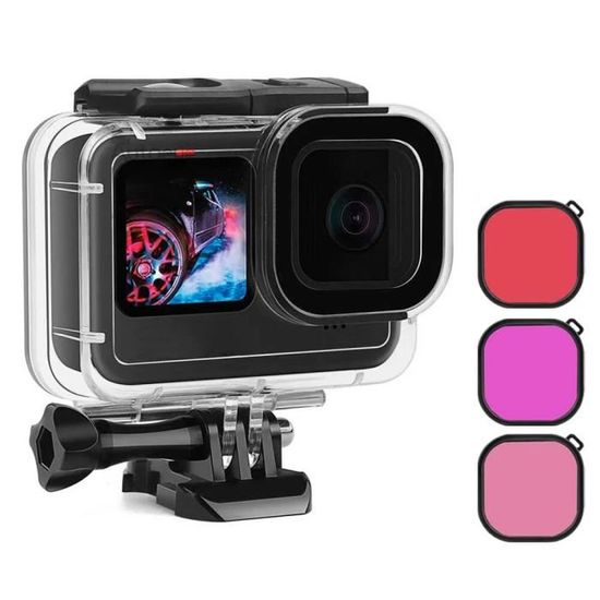 Caisson étanche pour GoPro Hero 11 10 9 Black accessoires 60m Couverture de boîtier de plongée