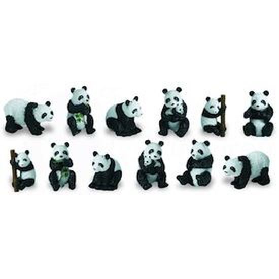 Figurines de pandas réalistes - SAFARI - Tubo les pandas - Mixte - A partir de 3 ans