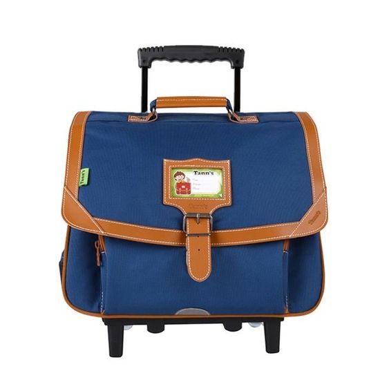 Cartable Trolley Tann's Ilyès - Bleu Galactique - 38 Cm - Idéal CP Au CE2