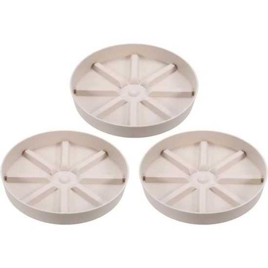 HOMERZO Soucoupe Carrée Pour Pots De Fleurs, 30,5 X 30,5