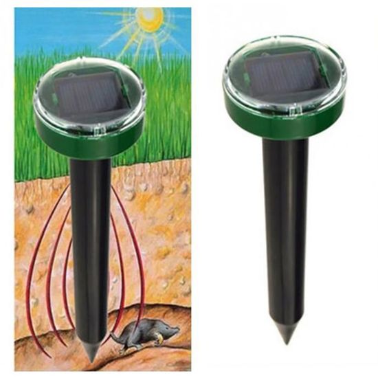 VGEBY Répulsif Ultrason Solaire Pour Taupes, Souris, Rongeurs