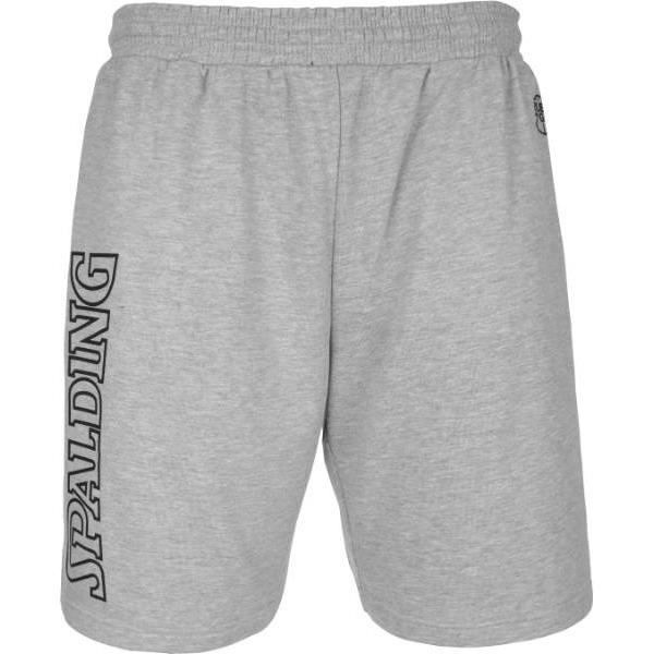 SPALDING Short d'entraînement de basket-ball Team II - Homme - Gris chiné