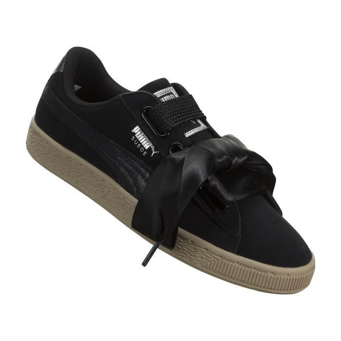 puma heart noir 37