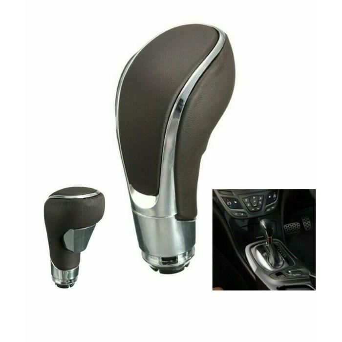 Pommeau Levier de Vitesse Automatique Pour Opel Asta IV J 2009-2015 Faux Cuir Marron