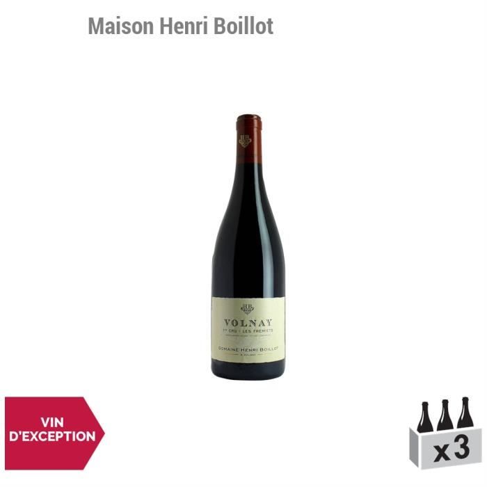 Volnay premier cru Frémiets Rouge 2013 - Maison Henri Boillot - Vin AOC Rouge de Bourgogne - Lot de 3x75cl - Cépage Pinot Noir