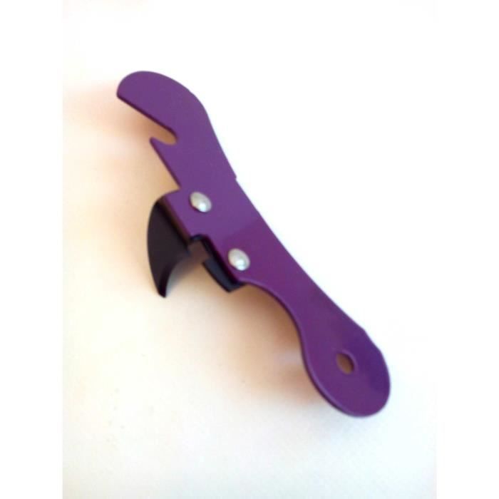 Ouvre boite décapsuleur violet