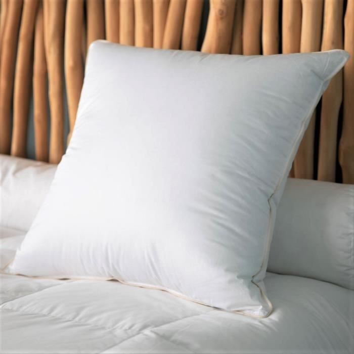 Oreiller 90% duvet neuf 65x65 cm