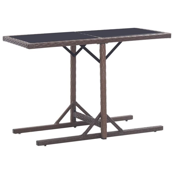 MGQ2 - Luxueux -Table à manger Table de Jardin de 4 à 6 personnes Table de Pique Nique pour extérieur, cuisine, jardin, fêtes 6576