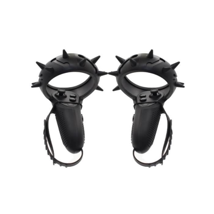 Jeux vidéo,1 paire de manchon de protection tout rond pour Oculus Quest-Rift S VR contrôleur tactile poignée - Type 2in1 Black