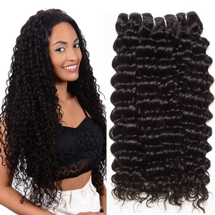 CLAROLAIR Meche Bresilienne Bouclée Tissage Bresilien en lot Tissage Bresilien Curly Cheveux BrésiliensTissage Cheveux Humains Na