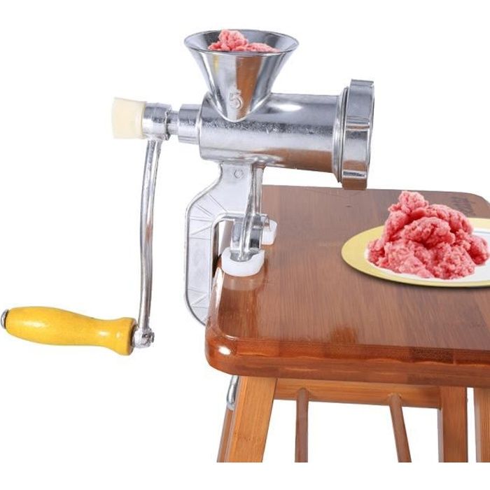 Hachoir à viande manuel hachoir à saucisse alimentaire Maker cuisine métal Stuffer outil (argent ) HACHOIR ELECTRIQUE HB052