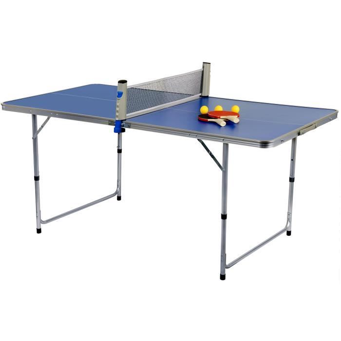 Capture -FreeStyle Tennis Table AL-160- Table de Tennis Indoor, 80x160, FreeStyle, Alu., Pliable, avec Filet, balles, raquettes, …